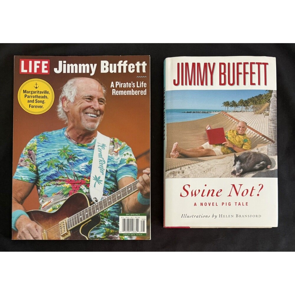 Jimmy Buffett Swine Not? 2008 Novel & LIFE Mag A Pirate's Life Remembered 2026